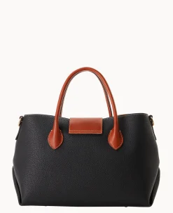 Dooney & Bourke The Pebble Turnlock Collection|Picnic in the Park<Pebble Turnlock Handle Tote 30 Black