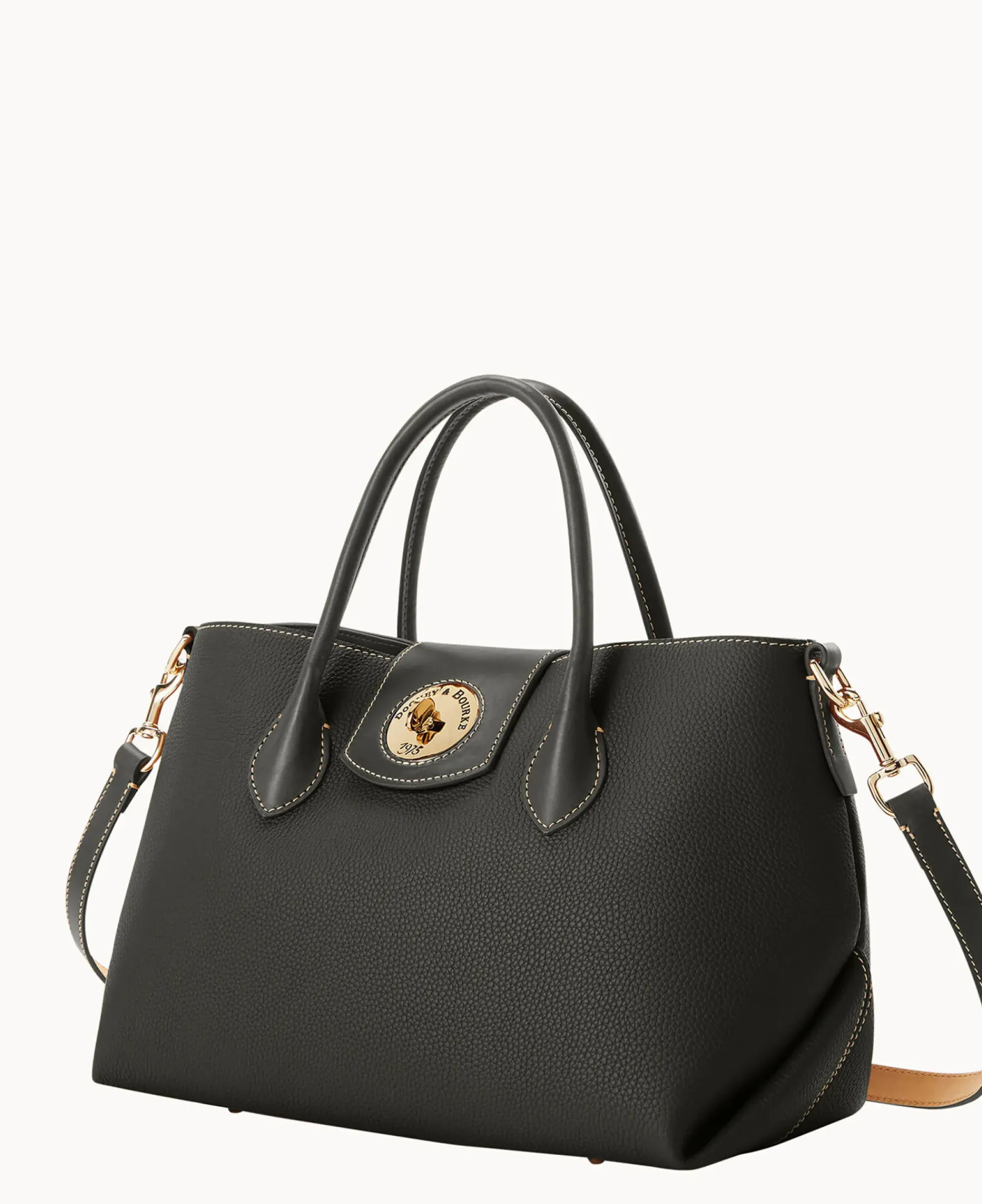 Dooney & Bourke The Pebble Turnlock Collection|Picnic in the Park<Pebble Turnlock Handle Tote 30 Black