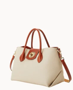 Dooney & Bourke The Pebble Turnlock Collection|Picnic in the Park<Pebble Turnlock Handle Tote 30 Bone