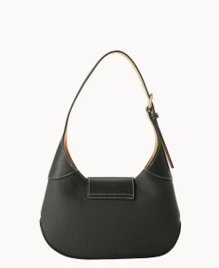 Dooney & Bourke The Pebble Grain Collection|The Pebble Turnlock Collection<Pebble Turnlock Hobo 26 Black