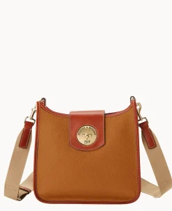 Dooney & Bourke The Pebble Turnlock Collection|Pebbled Leather<Pebble Turnlock Messenger 28 Caramel