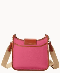 Dooney & Bourke The Pebble Turnlock Collection|Pebbled Leather<Pebble Turnlock Messenger 28 Hot Pink