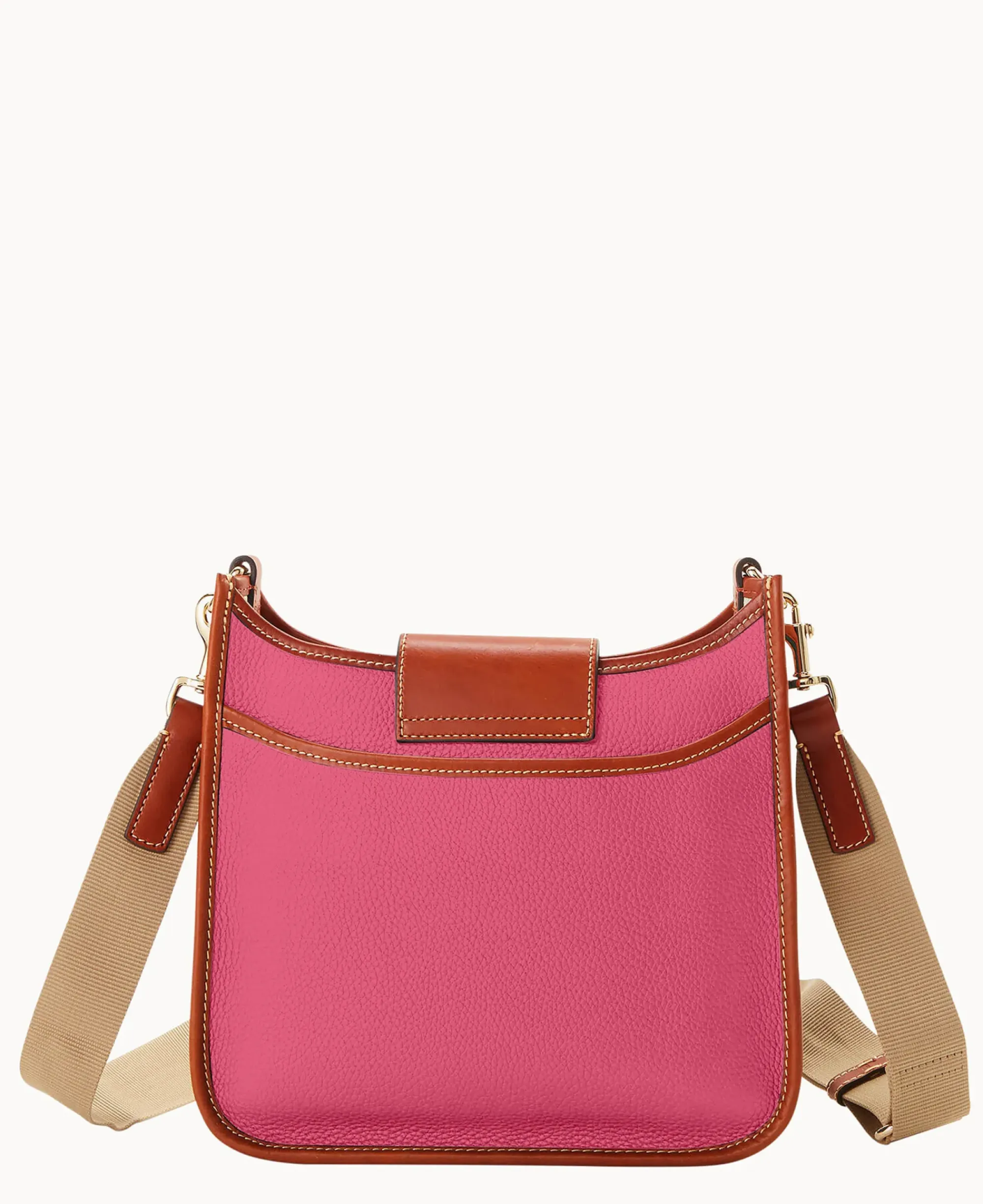 Dooney & Bourke The Pebble Turnlock Collection|Pebbled Leather<Pebble Turnlock Messenger 28 Hot Pink