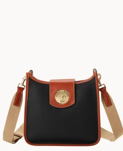 Dooney & Bourke The Pebble Turnlock Collection|Pebbled Leather<Pebble Turnlock Messenger 28 Black