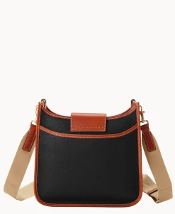 Dooney & Bourke The Pebble Turnlock Collection|Pebbled Leather<Pebble Turnlock Messenger 28 Black