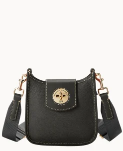 Dooney & Bourke The Pebble Grain Collection|The Pebble Turnlock Collection<Pebble Turnlock Messenger 20 Black