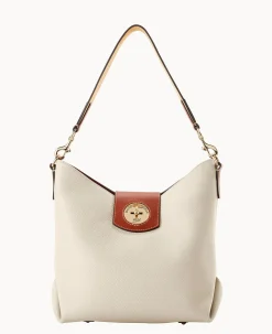 Dooney & Bourke The Pebble Turnlock Collection|Picnic in the Park<Pebble Turnlock Sac 30 Bone