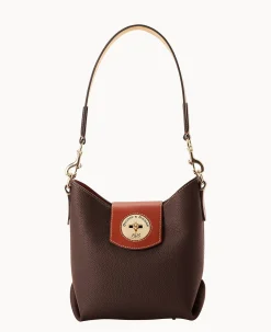 Dooney & Bourke The Pebble Turnlock Collection|Picnic in the Park<Pebble Turnlock Sac 22 Brown Tmoro