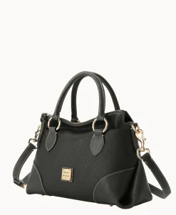 Dooney & Bourke The Pebble Grain Collection|Pebbled Leather<Pebble with Florentine Trim Satchel 30 Black
