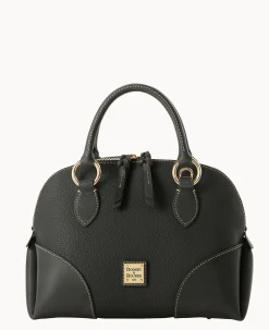 Dooney & Bourke The Pebble Grain Collection|Pebbled Leather<Pebble with Florentine Trim Domed Satchel Black