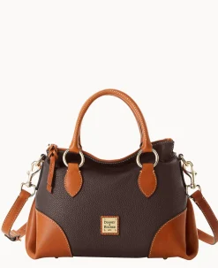 Dooney & Bourke The Pebble Grain Collection|Pebbled Leather<Pebble with Florentine Trim Satchel 30 Brown Tmoro