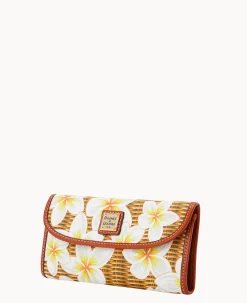 Dooney & Bourke The Plumeria Collection|Grab and Go<Plumeria Continental Clutch White