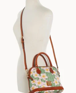 Dooney & Bourke The Plumeria Collection|Spring Style<Plumeria Satchel Pink Green