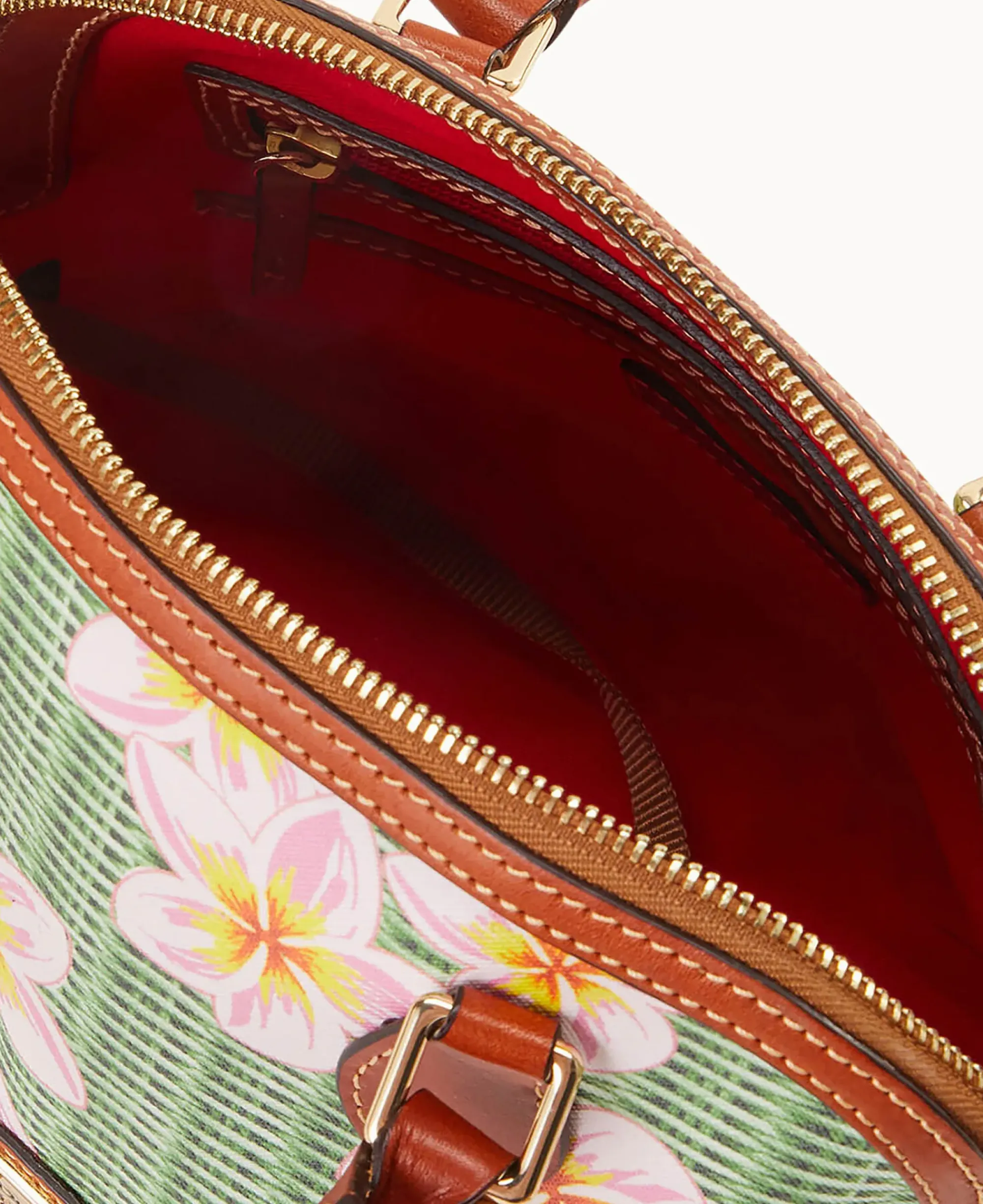 Dooney & Bourke The Plumeria Collection|Spring Style<Plumeria Satchel Pink Green