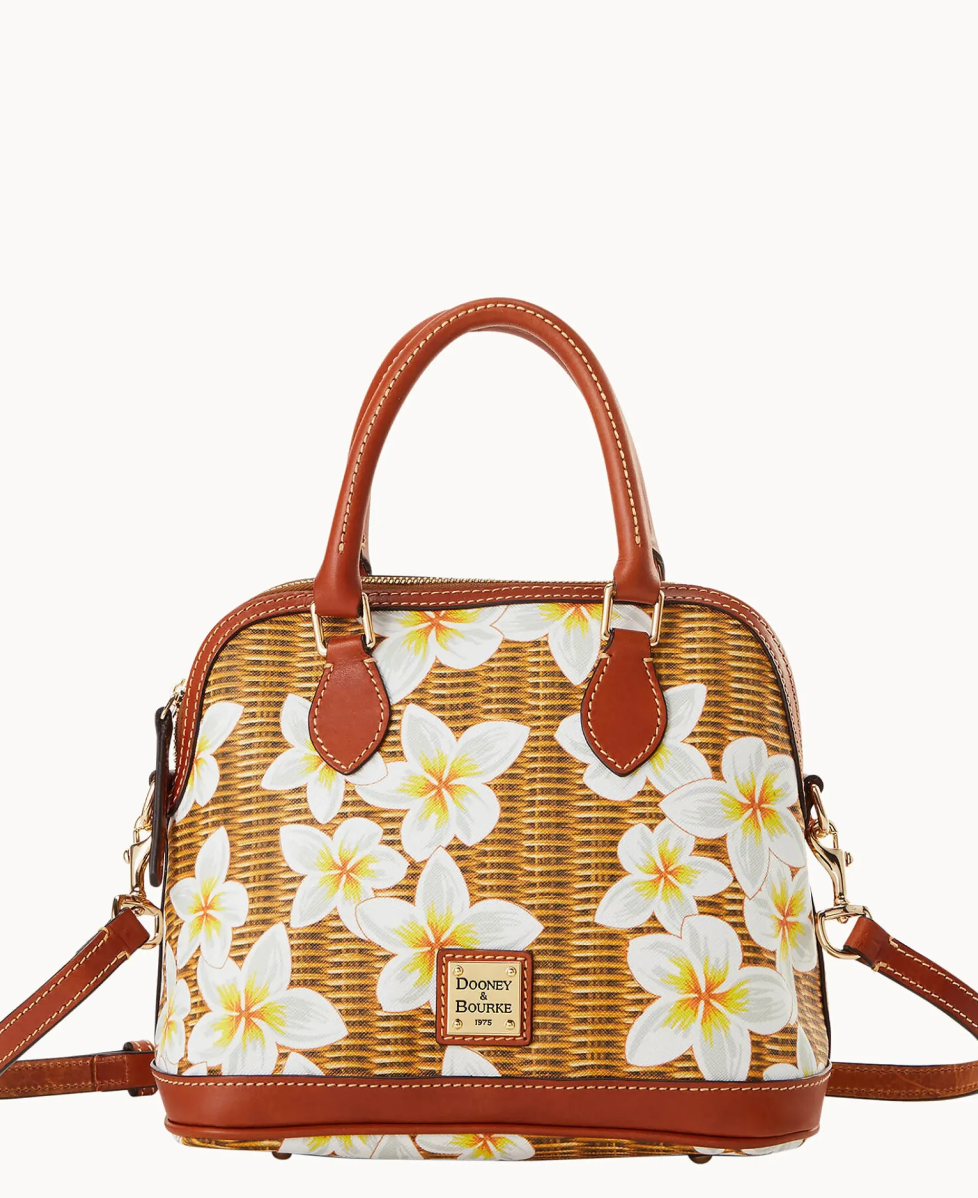 Dooney & Bourke The Plumeria Collection|Spring Style<Plumeria Satchel White
