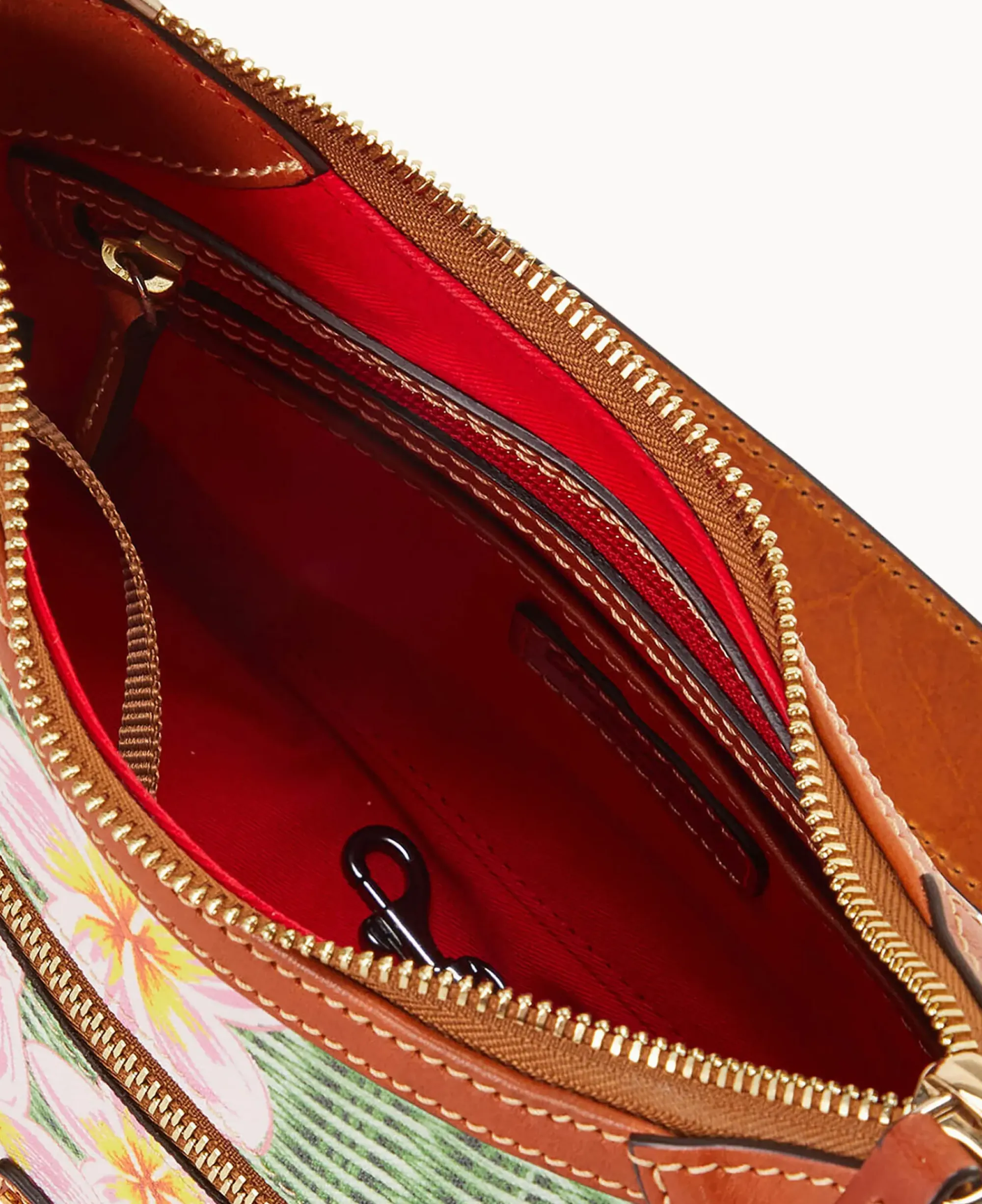 Dooney & Bourke The Plumeria Collection|Spring Style<Plumeria Small Hobo Pink Green