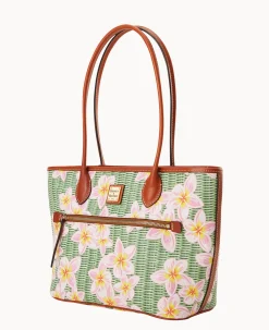Dooney & Bourke The Plumeria Collection|Spring Style<Plumeria Tote Pink Green