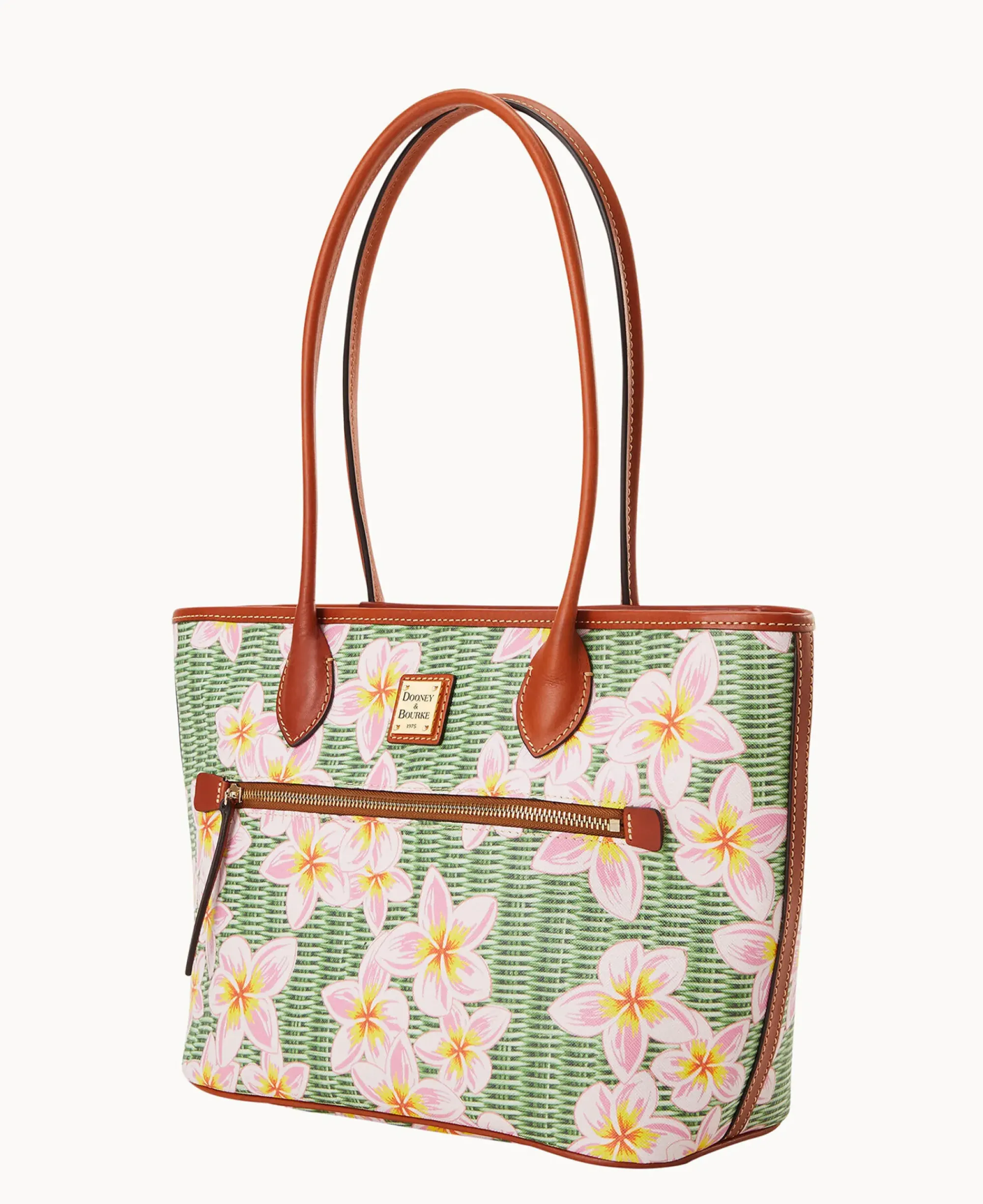 Dooney & Bourke The Plumeria Collection|Spring Style<Plumeria Tote Pink Green