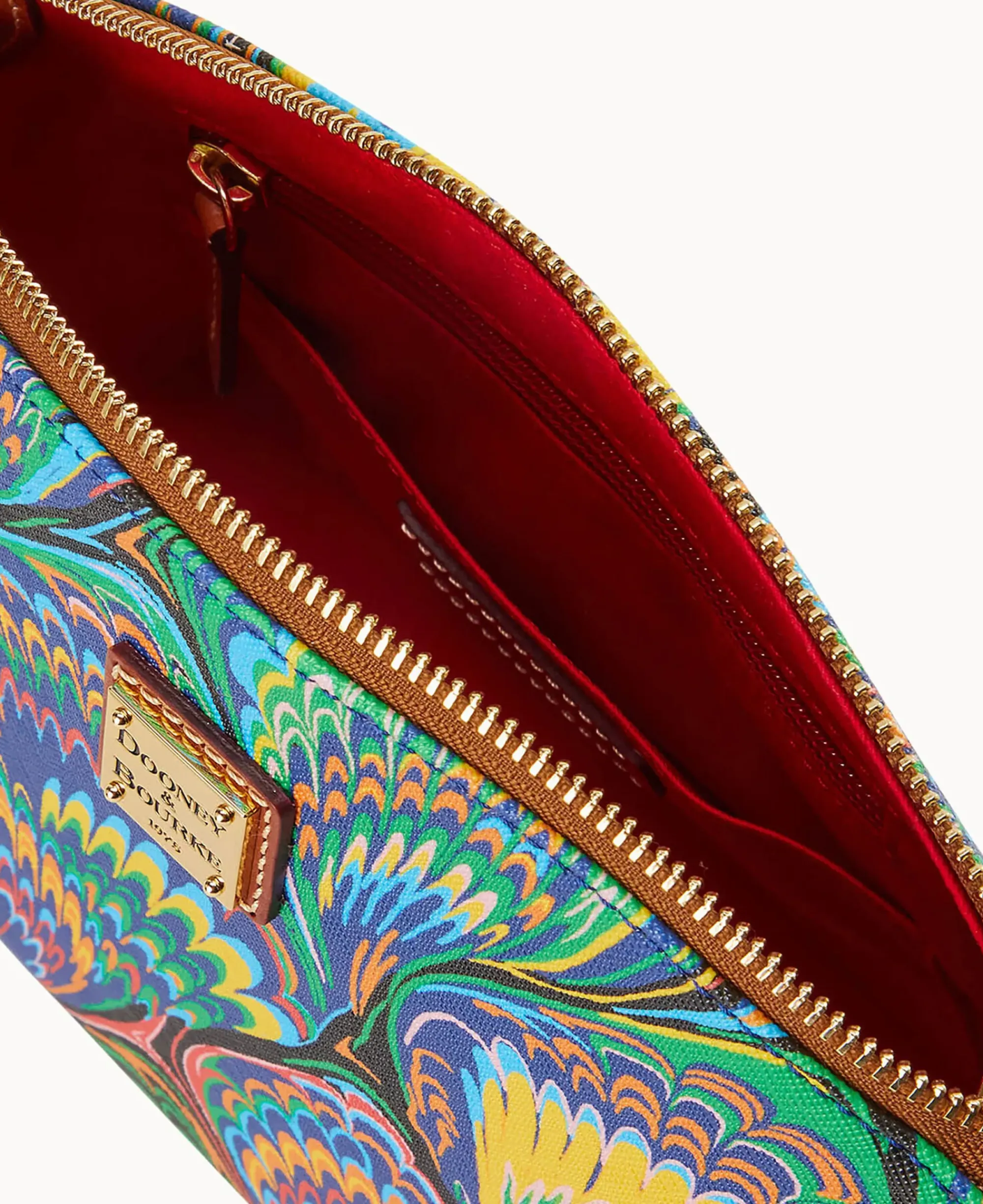 Dooney & Bourke Printed Fabric|Mini Bags<Plumes Suki Crossbody Blue