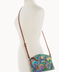 Dooney & Bourke Printed Fabric|Mini Bags<Plumes Suki Crossbody Blue