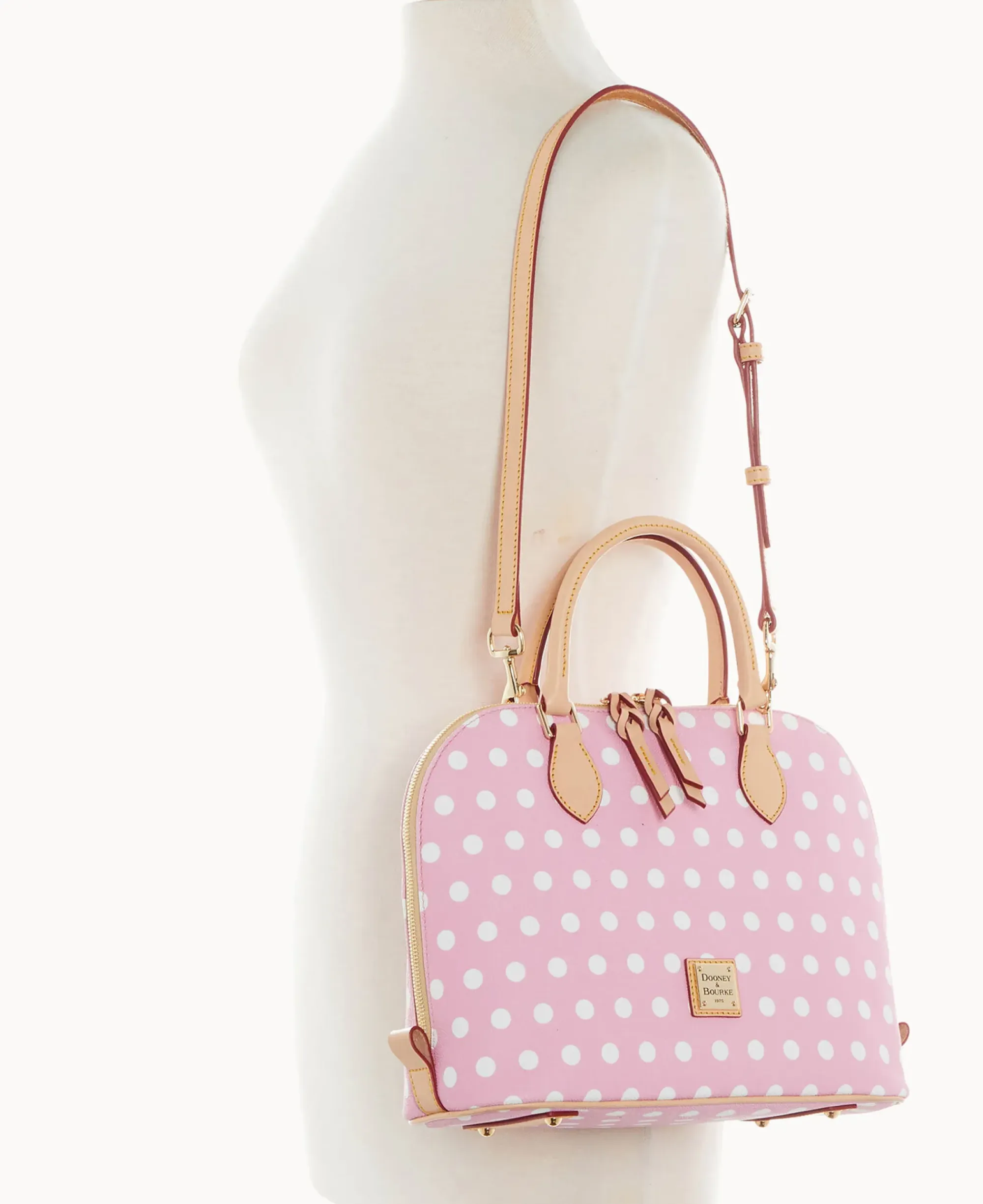 Dooney & Bourke The Polka Dot Collection|Spring Style<Polka Dot Zip Zip Satchel Pink