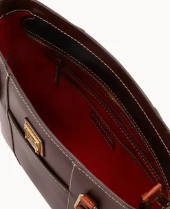 Dooney & Bourke Picnic in the Park|Smooth Leather<Quincey Small Lexington Brown Tmoro