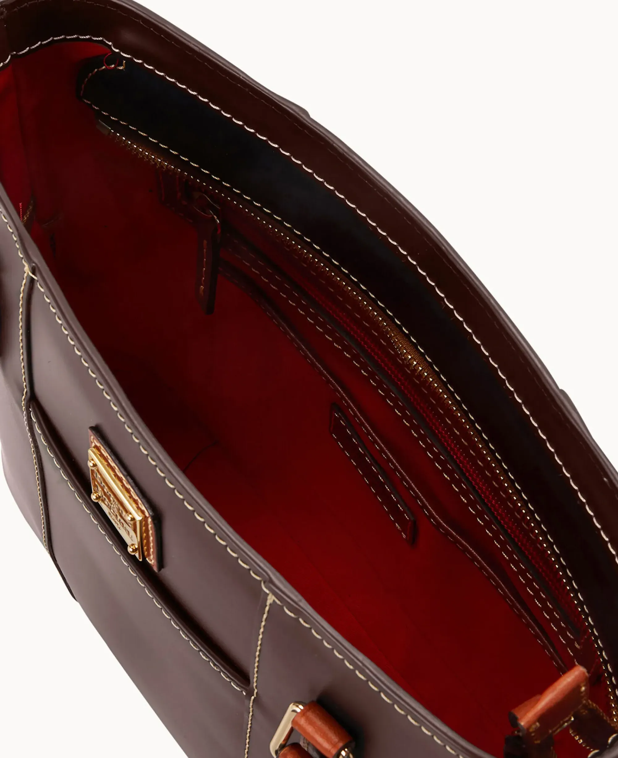 Dooney & Bourke Picnic in the Park|Smooth Leather<Quincey Small Lexington Brown Tmoro