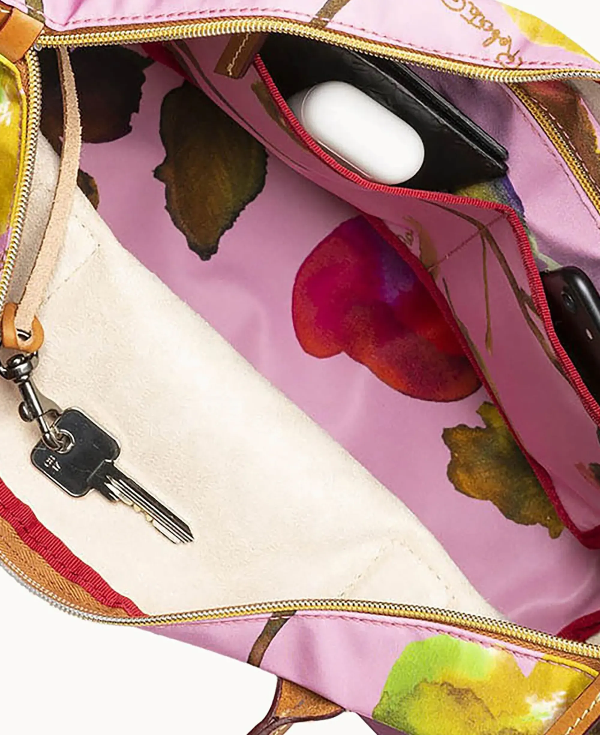 Dooney & Bourke Ready For the Getaway|Printed Fabric<Roberta Pieri Flower Classic Large Robertina Tote Light Pink