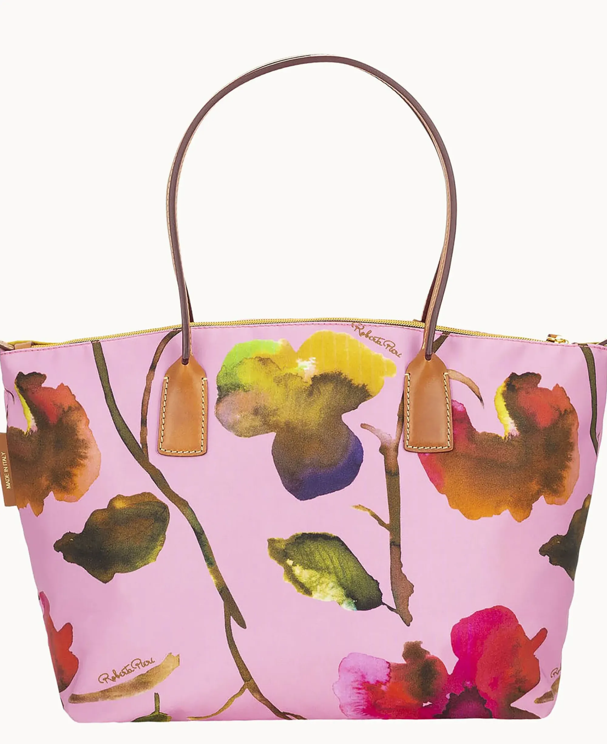 Dooney & Bourke Ready For the Getaway|Printed Fabric<Roberta Pieri Flower Classic Large Robertina Tote Light Pink