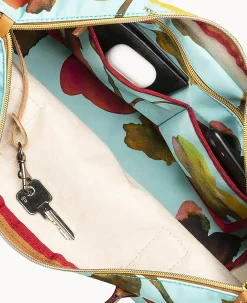 Dooney & Bourke Ready For the Getaway|Printed Fabric<Roberta Pieri Flower Classic Large Robertina Tote Light Blue