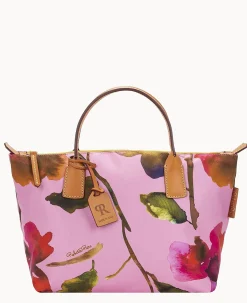 Dooney & Bourke Ready For the Getaway|Printed Fabric<Roberta Pieri Flower Classic Small Robertina Tote Light Pink