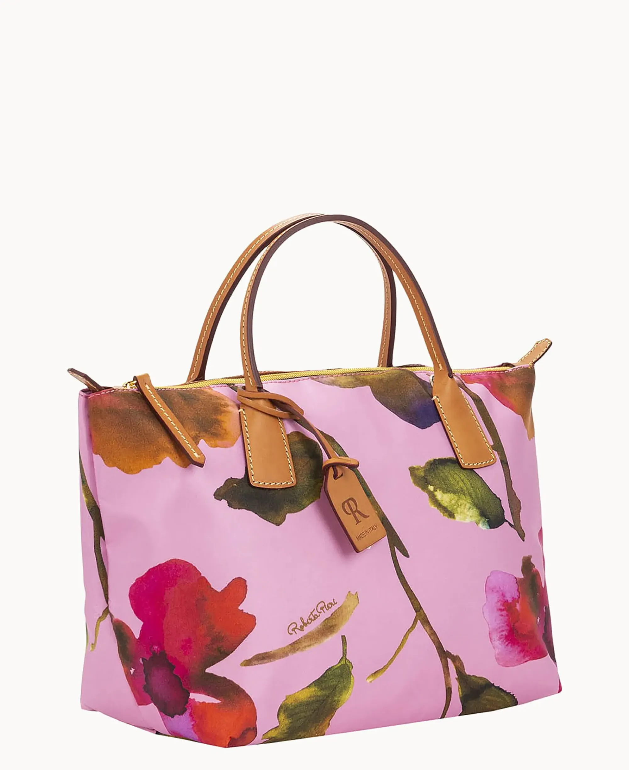 Dooney & Bourke Ready For the Getaway|Printed Fabric<Roberta Pieri Flower Classic Small Robertina Tote Light Pink