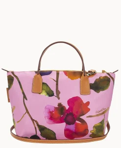 Dooney & Bourke Ready For the Getaway|Printed Fabric<Roberta Pieri Flower Classic Small Robertina Tote Light Pink