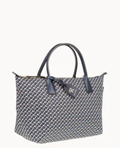 Dooney & Bourke Ready For the Getaway|Printed Fabric<Roberta Pieri Tatami Classic Small Robertina Tote Midnight Blue