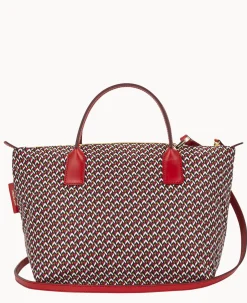 Dooney & Bourke Ready For the Getaway|Printed Fabric<Roberta Pieri Tatami Classic Small Robertina Tote Ruby