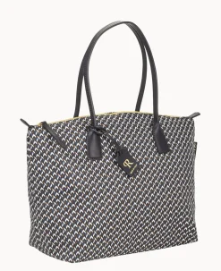 Dooney & Bourke Ready For the Getaway|Printed Fabric<Roberta Pieri Tatami Classic Large Robertina Tote Midnight Blue