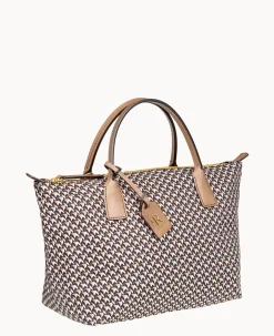 Dooney & Bourke Ready For the Getaway|Printed Fabric<Roberta Pieri Tatami Classic Small Robertina Tote Taupe