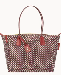 Dooney & Bourke Ready For the Getaway|Printed Fabric<Roberta Pieri Tatami Classic Large Robertina Tote Ruby