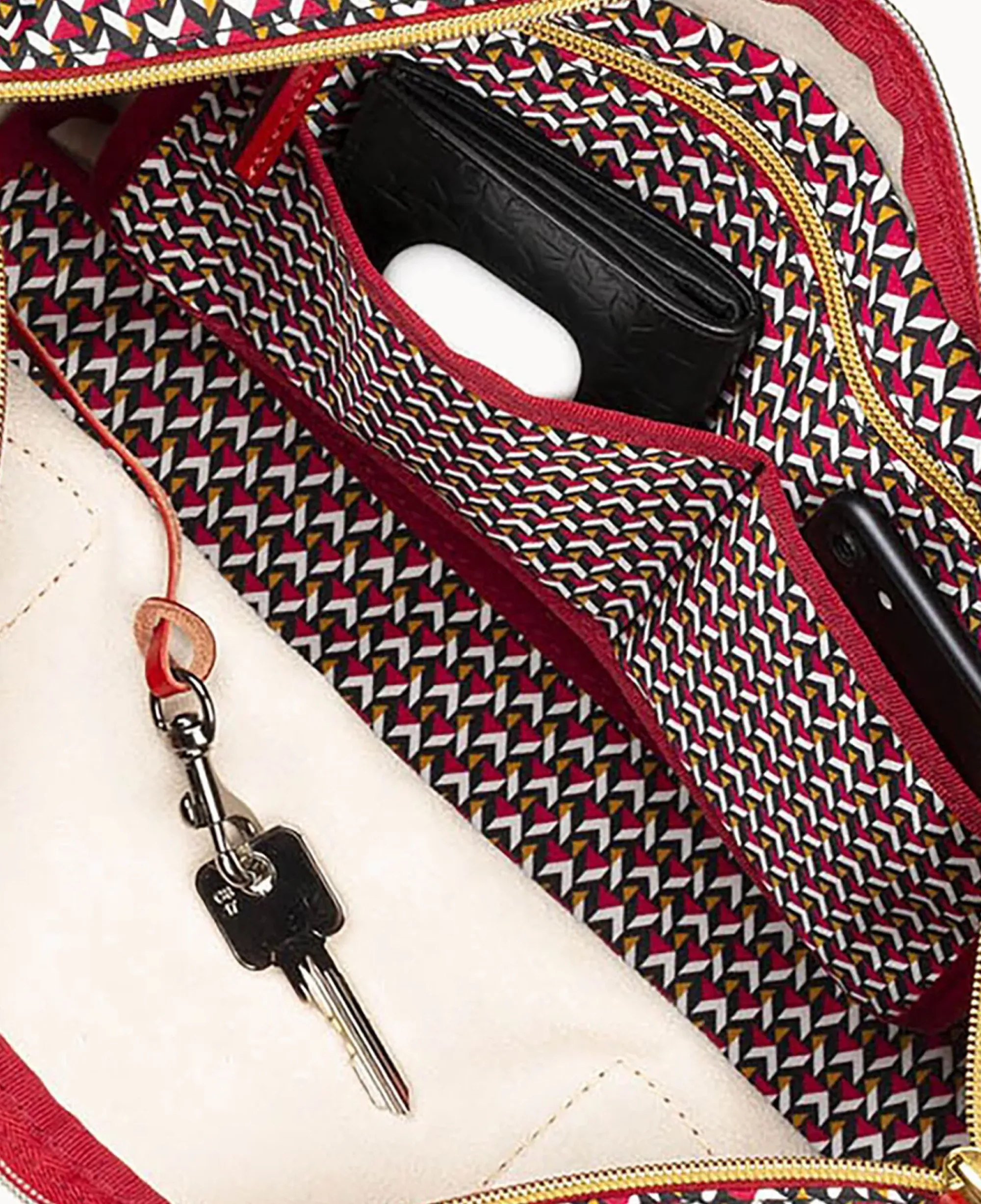 Dooney & Bourke Ready For the Getaway|Printed Fabric<Roberta Pieri Tatami Classic Large Robertina Tote Ruby
