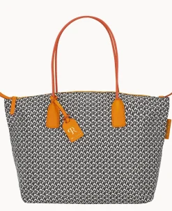Dooney & Bourke Ready For the Getaway|Printed Fabric<Roberta Pieri Tatami Fun Large Robertina Tote Pumpkin
