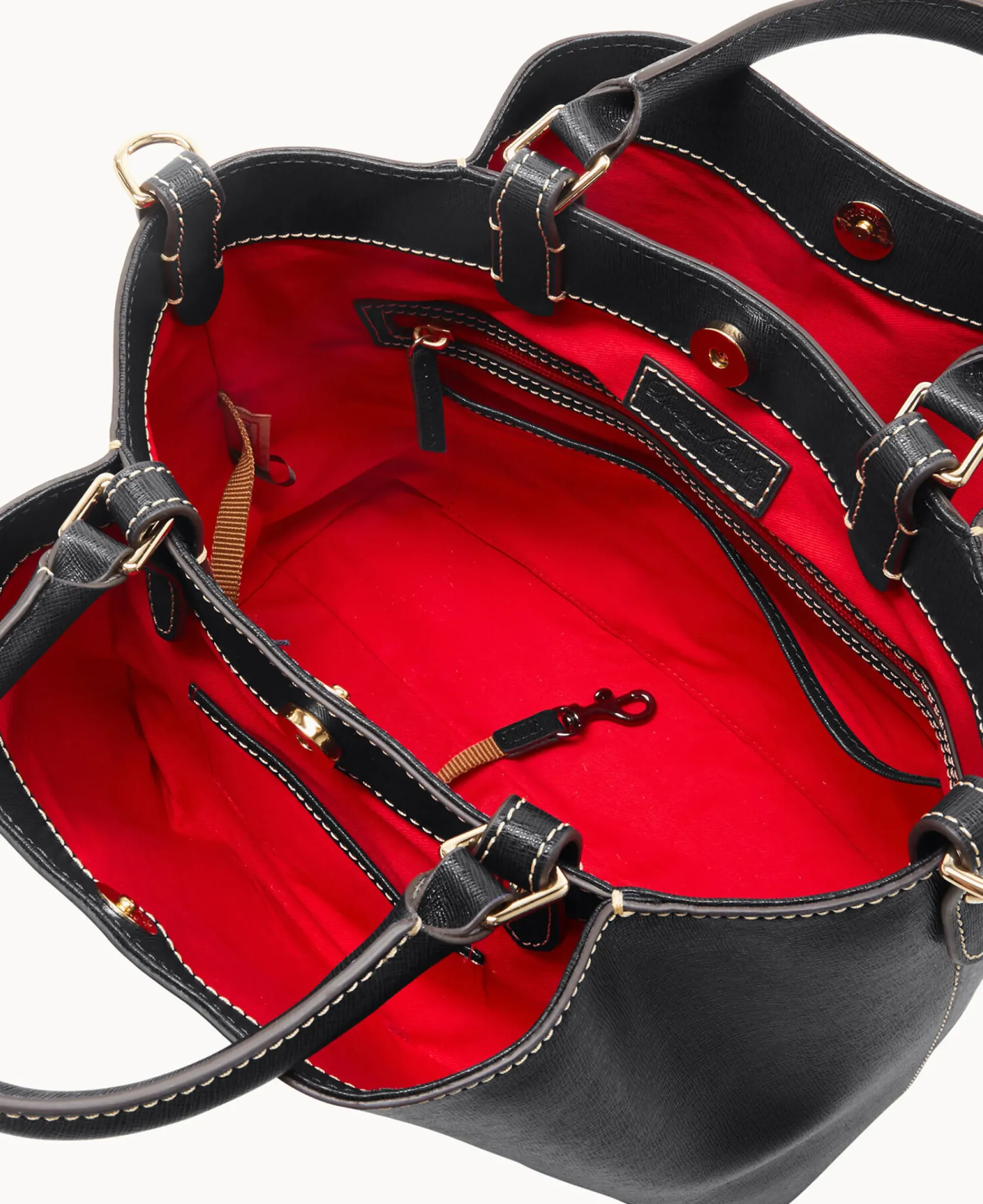 Dooney & Bourke The Saffiano Collection|Textured Leather<Saffiano Barlow Black