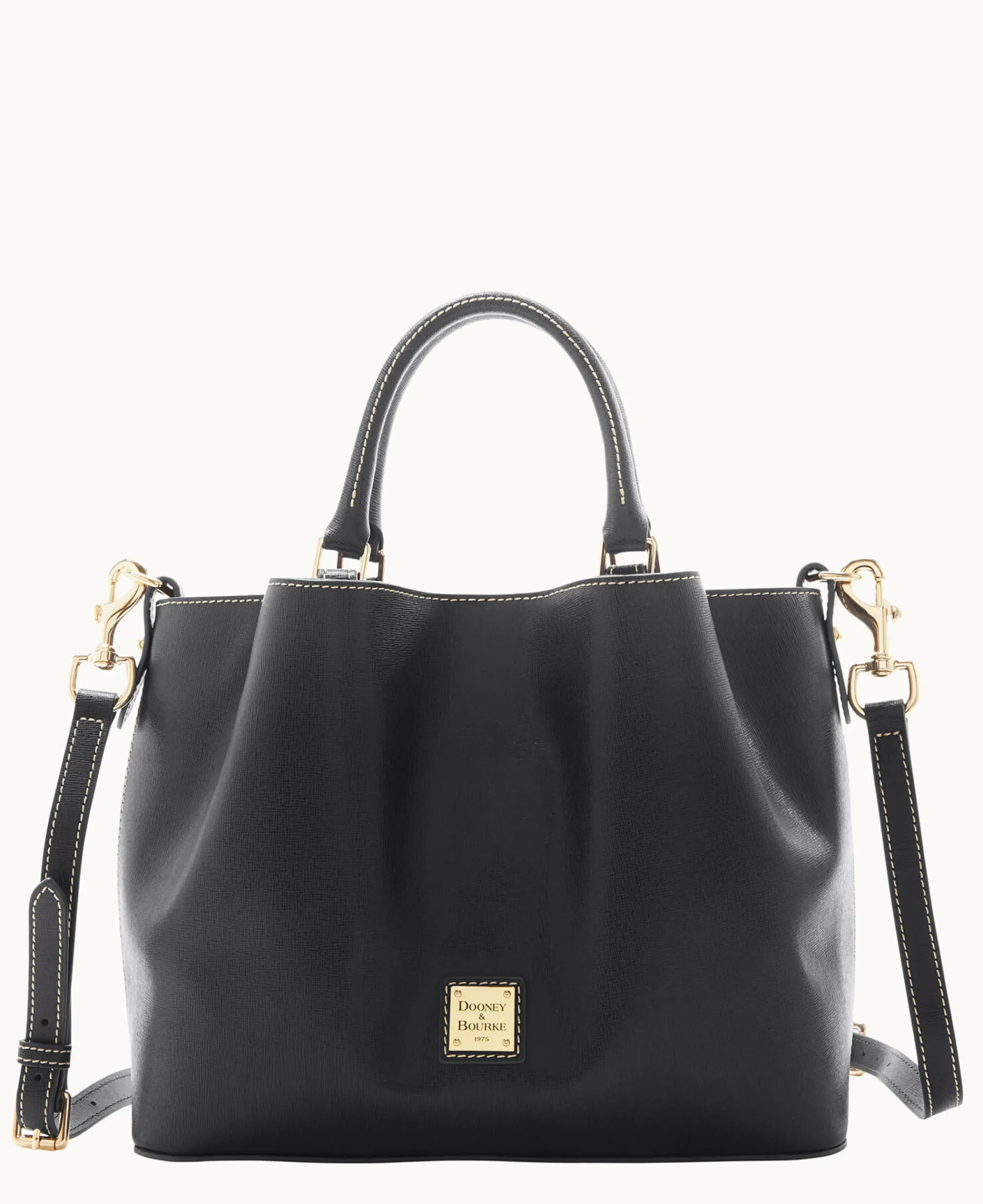 Dooney & Bourke The Saffiano Collection|Textured Leather<Saffiano Barlow Black
