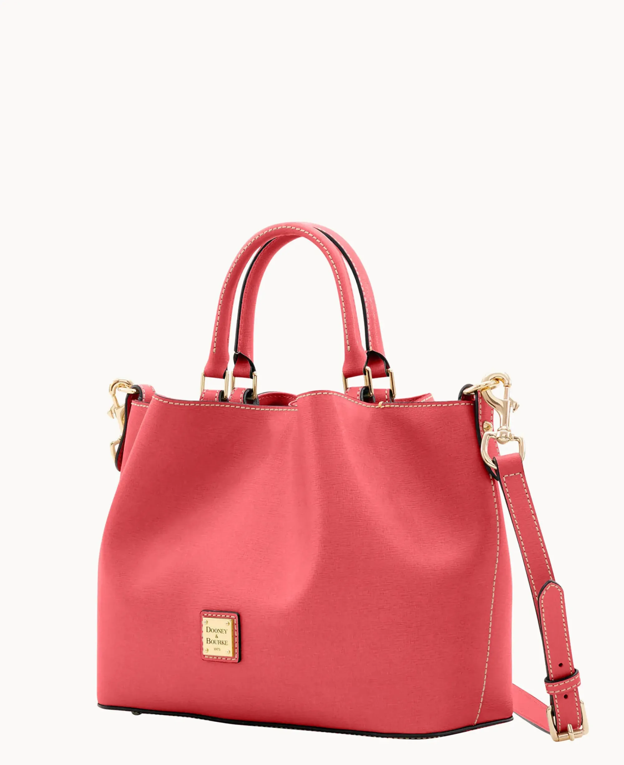 Dooney & Bourke The Saffiano Collection|Ready For the Getaway<Saffiano Brenna Bubble Gum