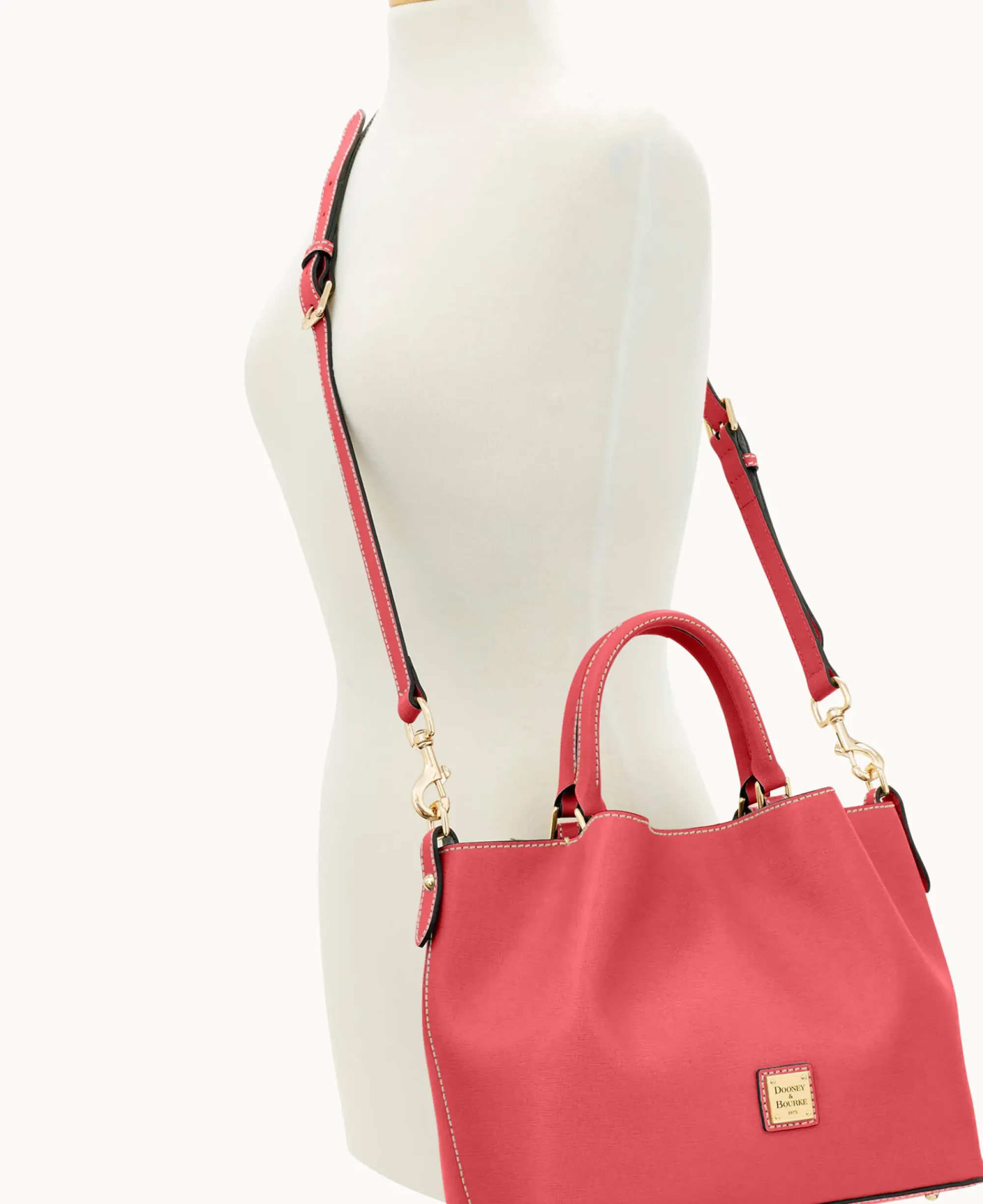 Dooney & Bourke The Saffiano Collection|Ready For the Getaway<Saffiano Brenna Bubble Gum