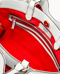 Dooney & Bourke The Saffiano Collection|Ready For the Getaway<Saffiano Brenna Off White
