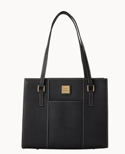 Dooney & Bourke The Saffiano Collection|Textured Leather<Saffiano Charlotte Black Black