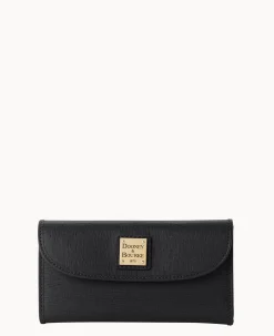 Dooney & Bourke The Saffiano Collection|Grab and Go<Saffiano Continental Clutch Black