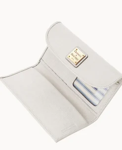 Dooney & Bourke The Saffiano Collection|Grab and Go<Saffiano Continental Clutch Ecru