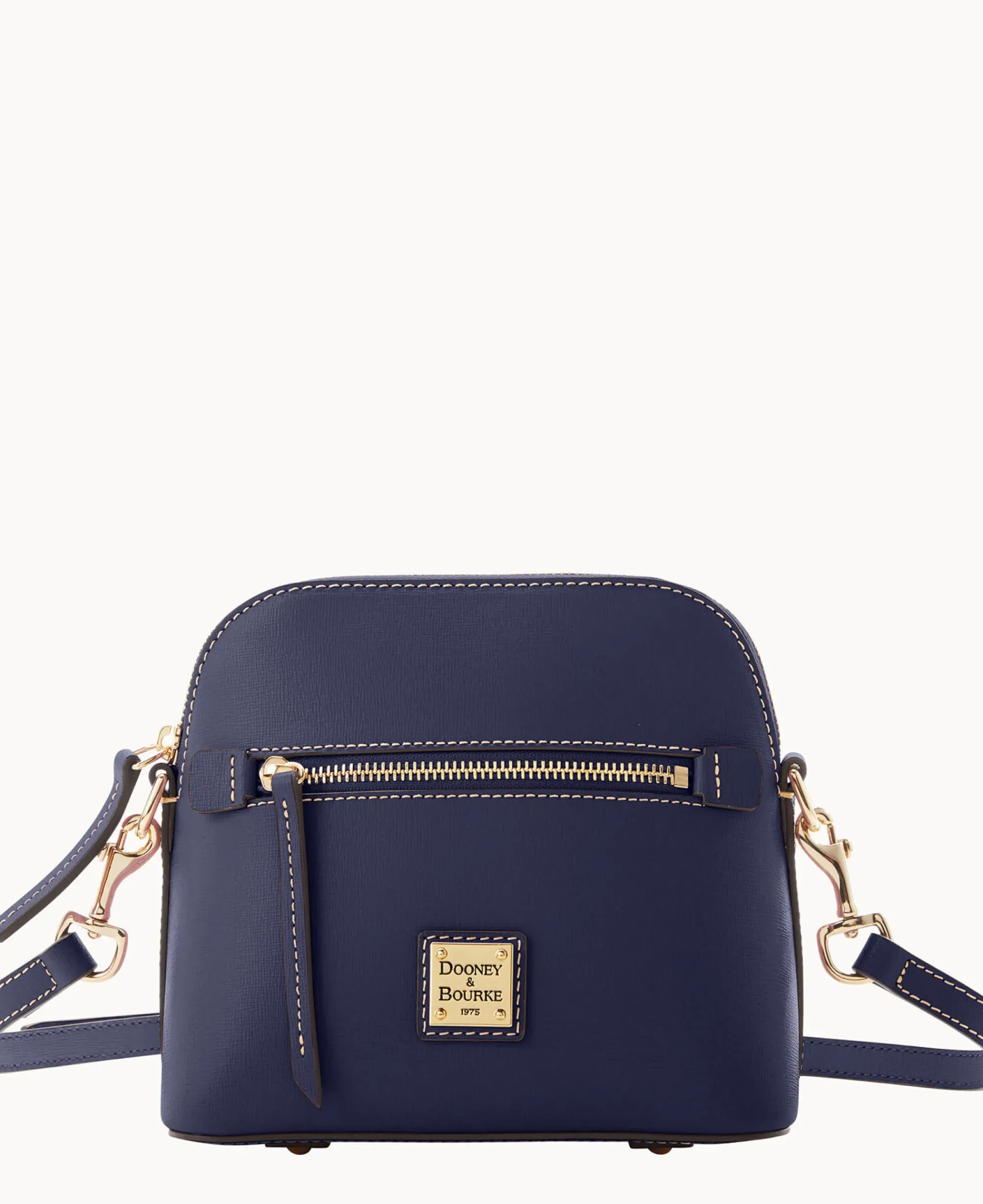 Dooney & Bourke The Saffiano Collection|Textured Leather<Saffiano Domed Crossbody Marine