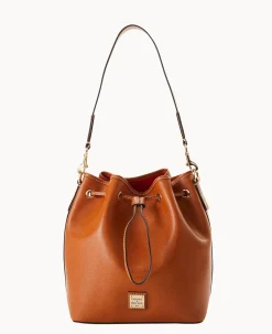 Dooney & Bourke The Saffiano Collection|Textured Leather<Saffiano Drawstring Natural
